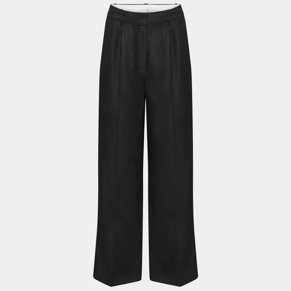 Aritzia x Wilfred The Effortless Pant- Linen High-waisted wide-leg linen pants